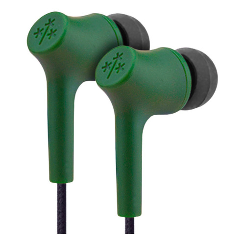 Audífonos Manos Libres Haya Sustentables Hune Con Microfono Color Verde oscuro