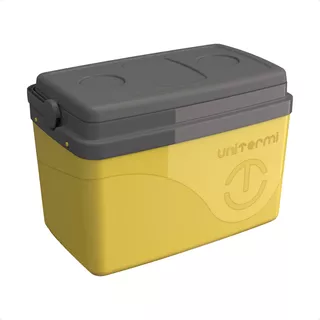 Caixa Térmica Cooler C/ Alça 15l 22 Latas Viagem Cor Amarelo