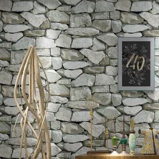 Papel Mural 10 Mtx60 Cm Autoadhesivo Piedras Pack 3 Rollos