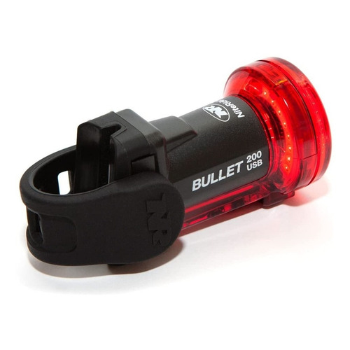 Lámpara Trasera NiteRider Bullet 200 Lúmenes Color negro/rojo