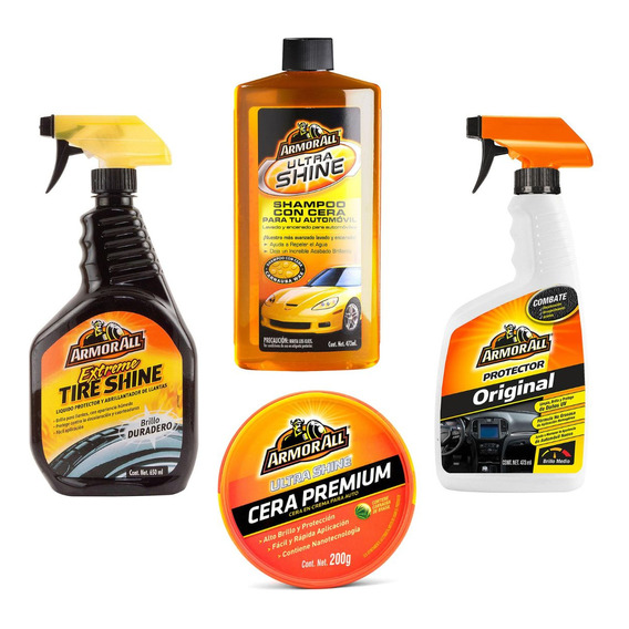 Combo Auto Abrillantador + Protector + Shampoo + Ceraarmor A