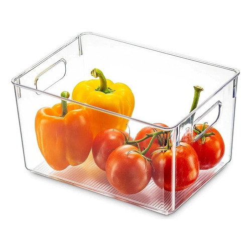 Caja De Almacenamiento Organizador De Cocina Despensa Refri Color Transparente