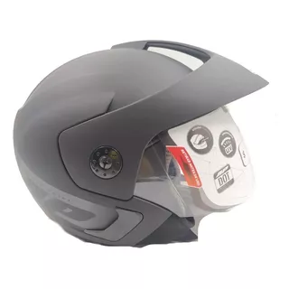 Casco Jet Abierto / Certificado / Negro Mate /