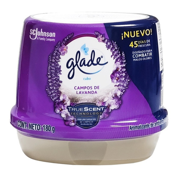 Aromatizante de cubo Glade campos de lavanda contenido 180gr