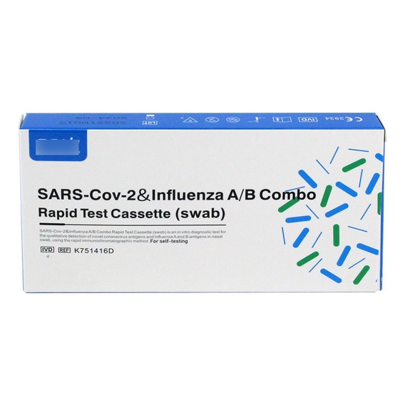 5 Pruebas Rápida De Antígeno Covid + Influenza 5 Kit Realy