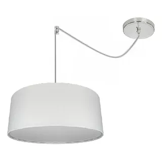 Lustre Pendente Don 40 Cm Desviador - Branco