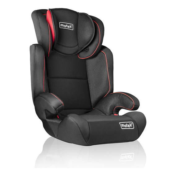 Autoasiento Silla Booster Motek Ova Carro 15kg A 36kg Color Negro