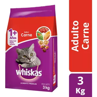 Alimento Gato Adulto Whiskas Carne 3 Kg