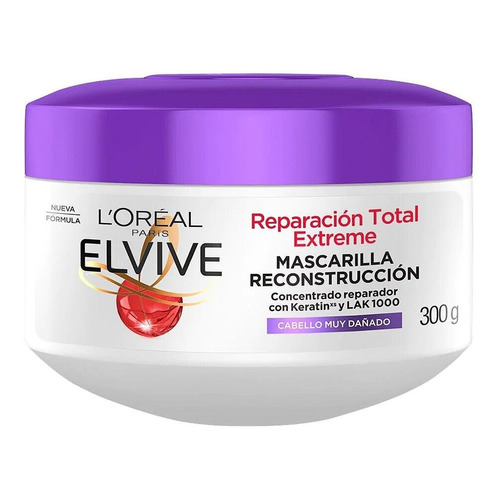 Loreal Elvive Tratamiento Reparación Total Extreme 300g