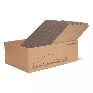 Caja Rascador Ecológico Gatos (5 Repuestos)