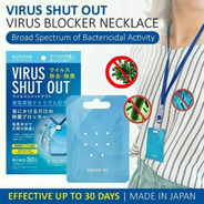 Tarjeta Sanitizante Virus Shut Out Card Anti Virus 6pz