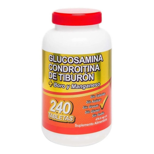 Glucosamina Condroitina Just For You De Tiburón 240 Tabletas