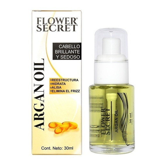 Aceite Capilar Argan 30 Ml Flower Secret Cabello Brillante 