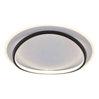 Plafon Led Bees Negro Redondo 50cm Diseño Moderno Cie