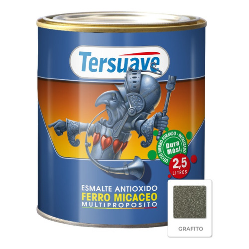 Esmalte Antioxido Ferro Micáceo Tersuave Mate 2,5 Lts - Mix Color Grafito