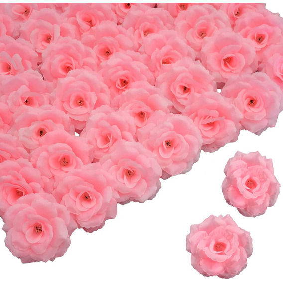 100flores Artificiales Decorativa Rose Head Sin Tallo De 8cm