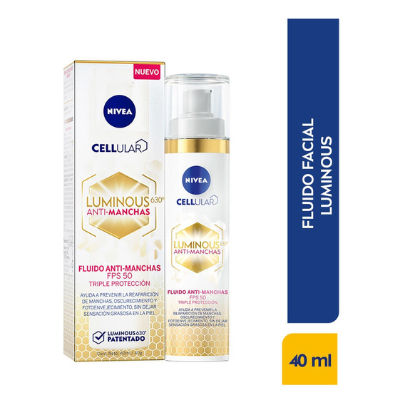 Crema Nivea Luminous 630 Antimanchas Fps50 X 40ml