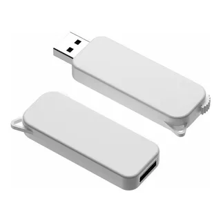 Pen Drive Retractil Blanco 4 Gb Con Tapa 