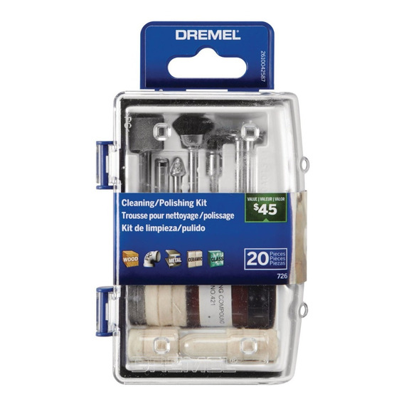 Kit Minitorno Limpieza Pulido 726 Dremel 20 Accesorios