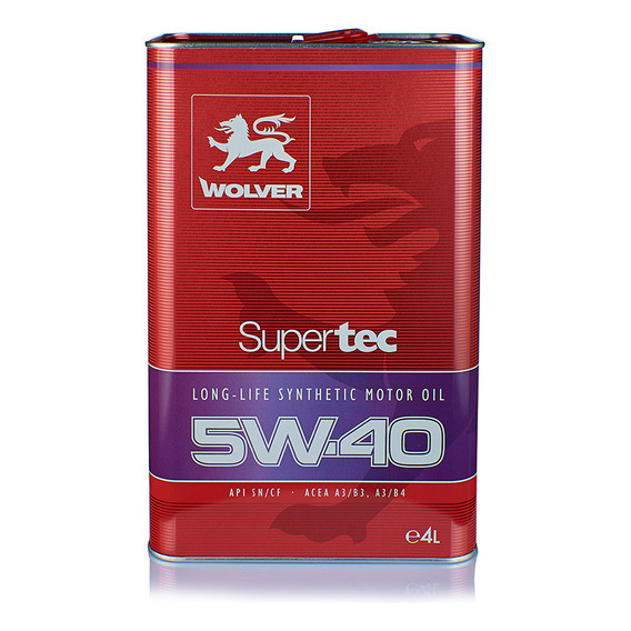 Aceite Wolver Supertec 5w40 X4l 100% Sintetico