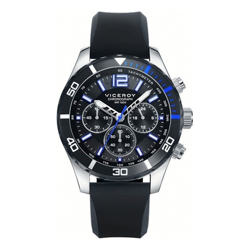 Reloj Viceroy Hombre 401023-55 Chrono/relojería Violeta Color de la correa Negro