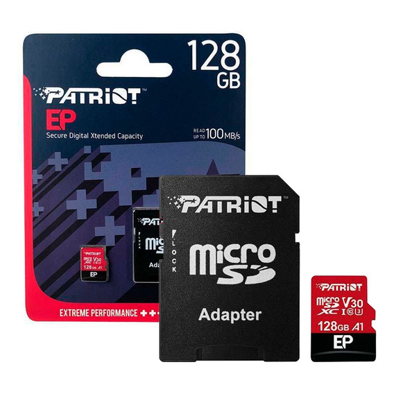 Memoria Micro Sd 128gb Clase 10 Patriot V30 90mb/s Pcreg