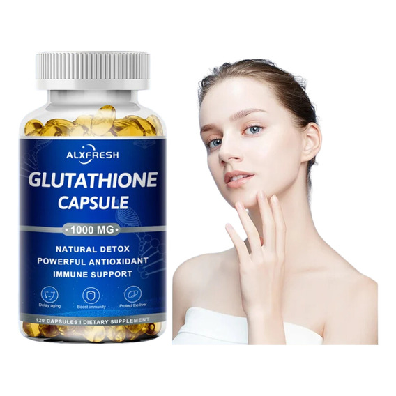 L-glutation Glutathione  1000mg 120 Cápsulas. Alxfresh