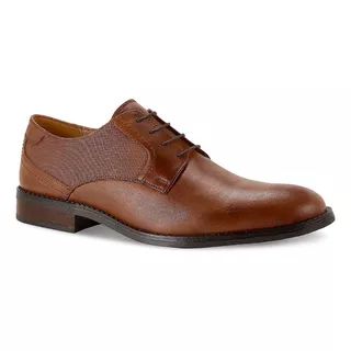 Zapato Piel Ferrato Hombre Oxford Cognac 6687 22and