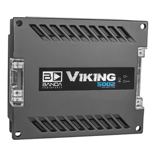 Amplificador Banda Viking 5002 Potencia 5000w 2 Ohms 1 Canal Cor Preto