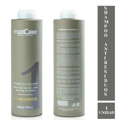 Maxcare® Shampoo Anti-residuos Para Paso 1 De Alisado 1000ml