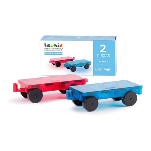 Juego Magnético Braintoys Imanix Set De Carros 2 Piezas