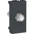 Toma Para Antena De Tv Coaxial Grafito Orion 1 Modulo Color Negro