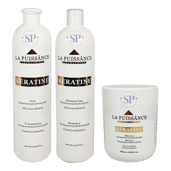 La Puissance Keratina Shampoo + Acondicionador + Máscara