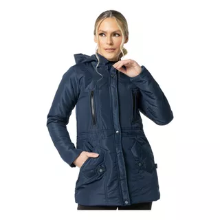 Casaco Feminino Com Capuz Jaqueta De Inverno Frio Repelente 