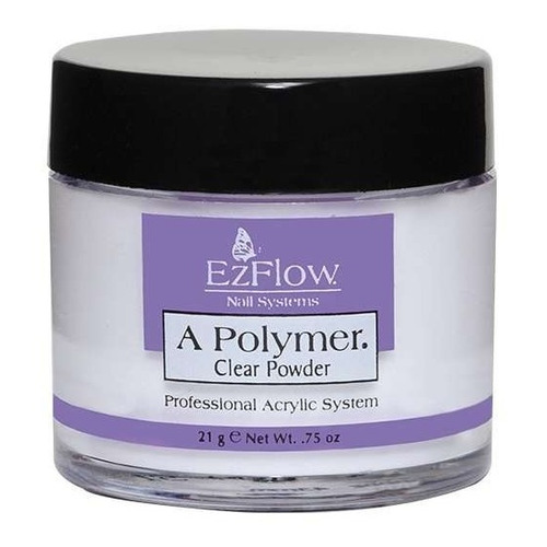 Polimero Polvo Acrílico Profesional Para Uñas Ezflow 21g Color Clear Powder