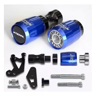 Kit Slider Dianteiro E Traseiro Cbr 1000rr 2008 A 2011 Azul