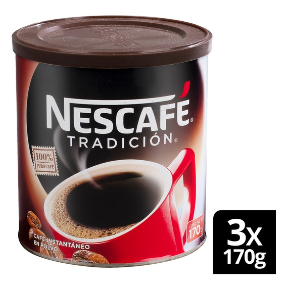 Café Nescafé® Tradición Tarro  170g Pack X3