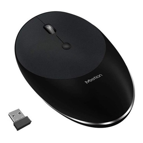 Mouse Inalambrico Usb Meetion R600 Batería Recargable Color Color Negro