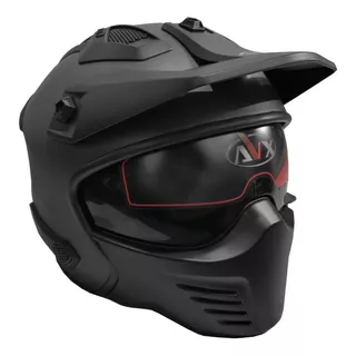 Casco Moto Abierto Avx Fs726 Mate Desmontable Gaona Motos P