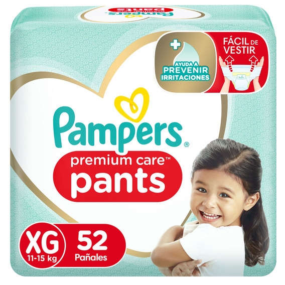 Pañales Desechables Pampers Pants Premium Care Xg 52 Uds.
