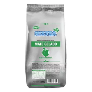 Chá Mate Gelado Sabor Pessego Solúvel Mix Tea 1kg Rende 10 L