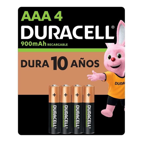 Duracell Dx 2400 rechargeable AAA 900 mAh 1.2V
