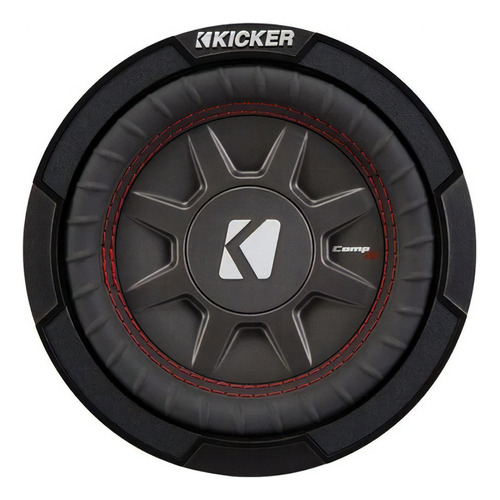 Subwoofer Plano Kicker 6.75 PuLG 43cwrt672 300w Comprt 2ohms Color Gris Oscuro