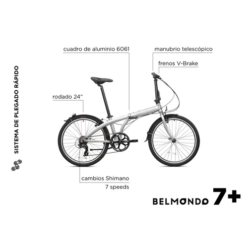 Bicicleta plegable belmondo 7 cheap