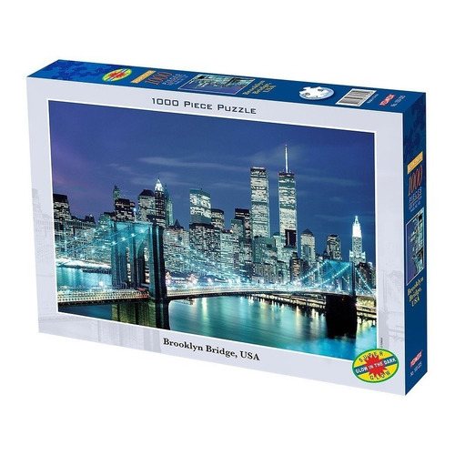 Puzzle Tomax Jigsaw Puente Brooklyn Iluminado X 1000 Piezas