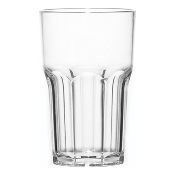 Vaso Vidrio Bristol 2711 Nadir Facetado 410 Ml X 12unidades Color Transparente