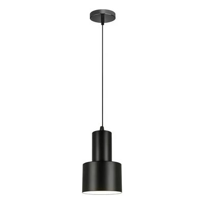 Colgante 1 Luz Nero Negro Apto Led E27 Deco Luz Desing Negro