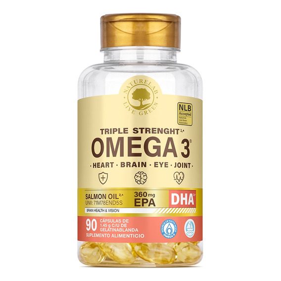 Omega 3 Salmon 90 Cápsulas Epa-dha Premium Naturelab®