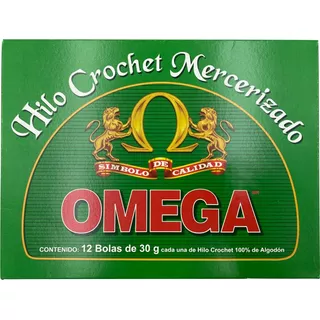 Hilo Crochet Omega %100 Algodon 10,20 Y 30 Caja Con 12 Pzas