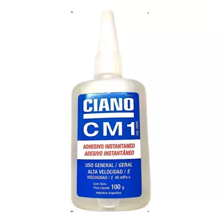 Adhesivo Instantáneo Cianoacrilato Cm1 Pegamento 100grs